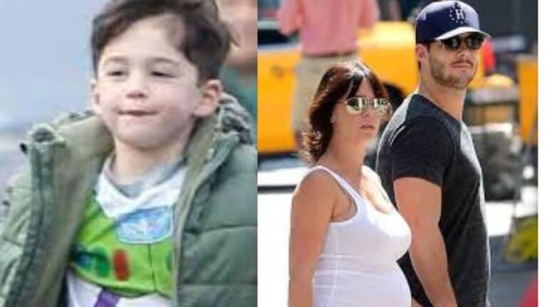 atticus james hallisay wityh his mom and Dad